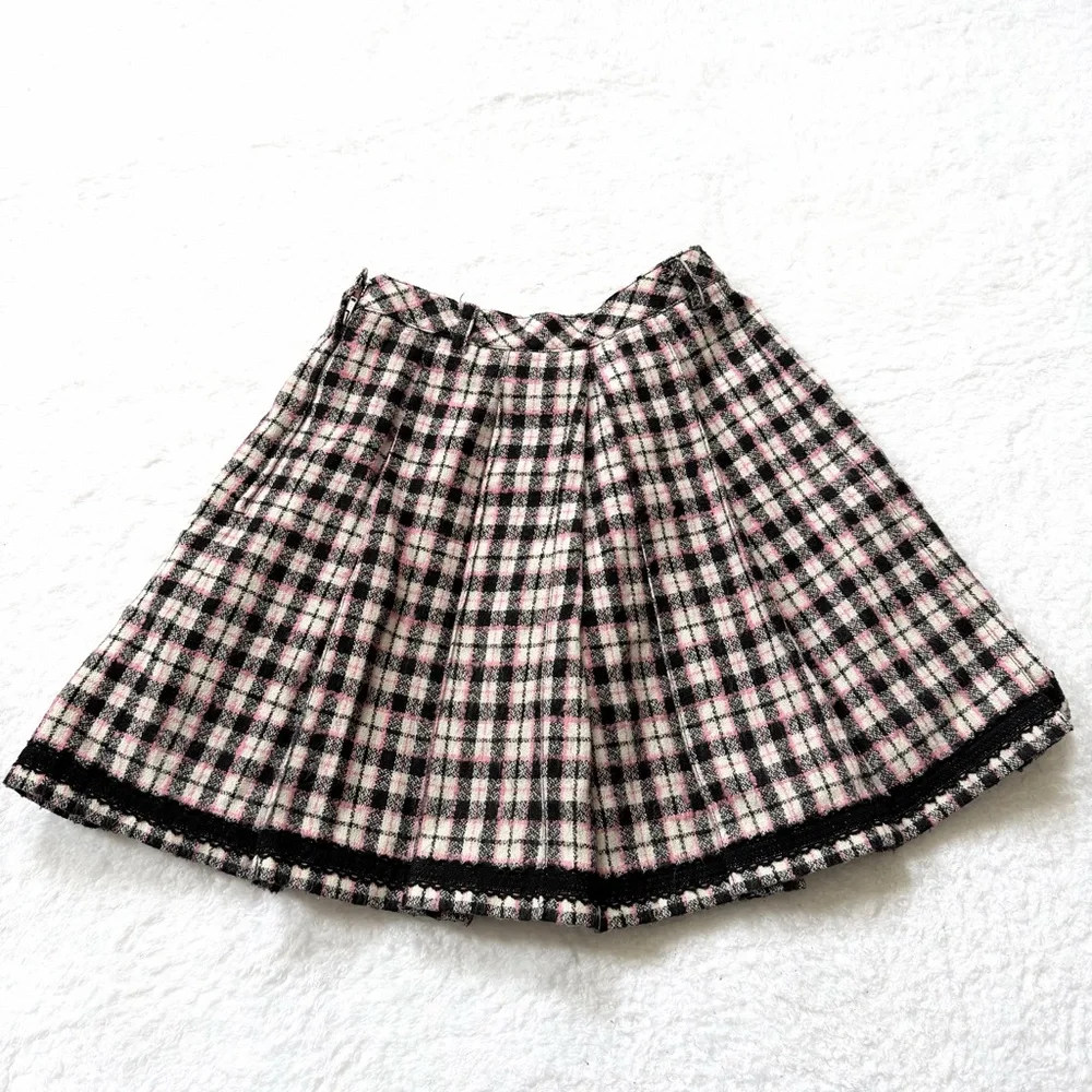 Mezzo Piano Skirt plaid bow pink  lace kawaii gal Jfashion jirai kei Liz Lisa